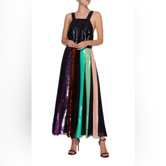 Tibi Multicolor Long Night Out Dress, Size 2 - Picture 2 of 11